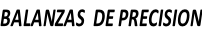 BALANZAS  DE PRECISION